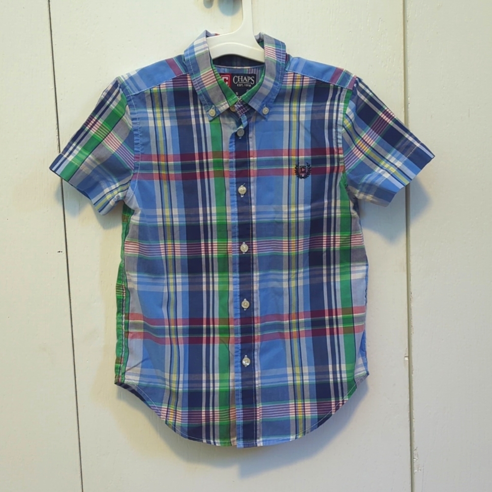 Boys Plaid Button Down Shirt